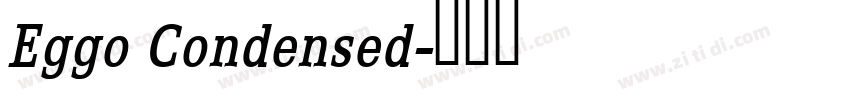 Eggo Condensed字体转换